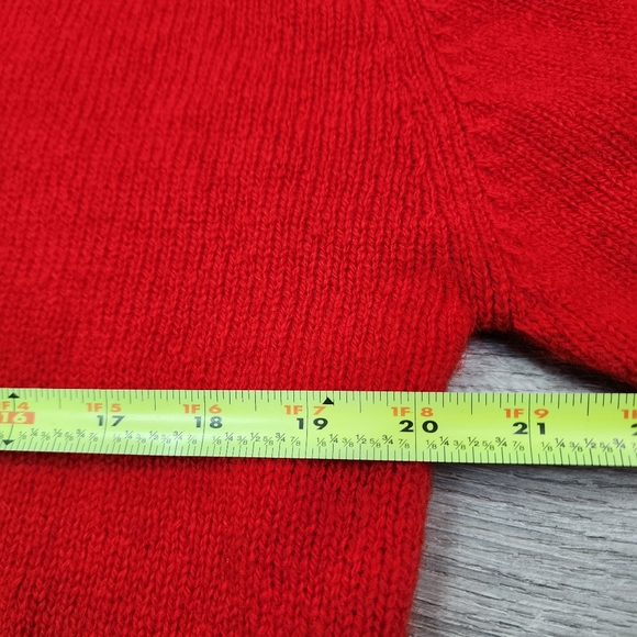 VINTAGE WOOL Archie Brown & Son of Bermuda Red Plaid Button Up Cardigan - Picture 13 of 16